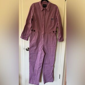 Wildfang Essential Long Sleeve High Waisted Coverall - Size XL